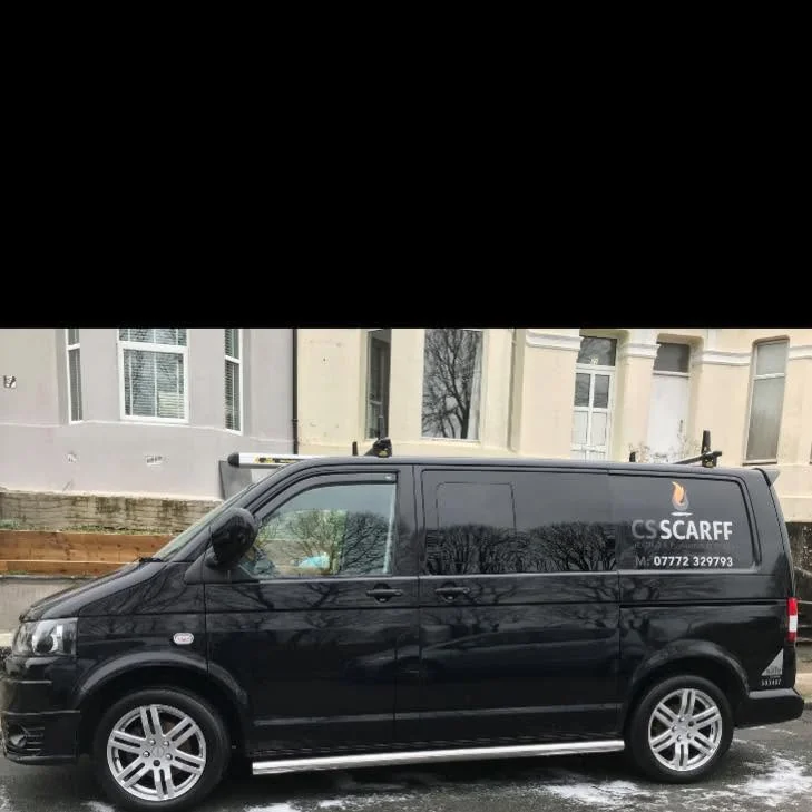 CS Scarff branded work van